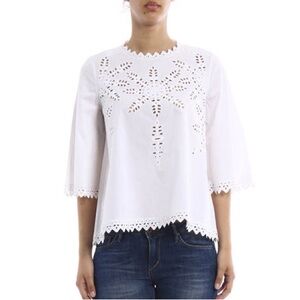 Isabel Marant Etoile Dill Embroidered Blouse Top